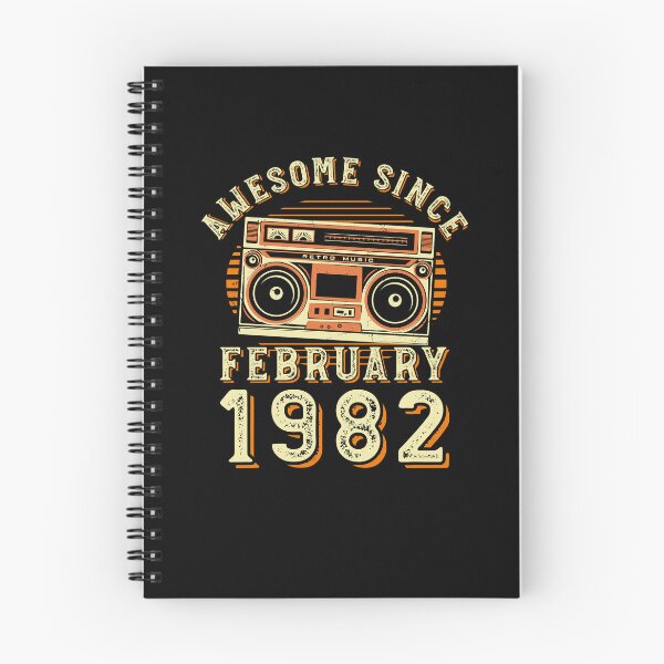 Item preview, Funny Birthday Quote, Awesome Since February 1982, Cool Birthday designed and sold by Estrytee.