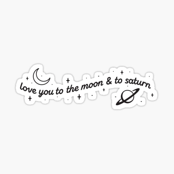 Love You To the Moon and to Saturn - Set of 2 Stackable Charm Bestie  bracelets - Taylor Swift Lyrics - Folklore Era - Plus Free Stickers