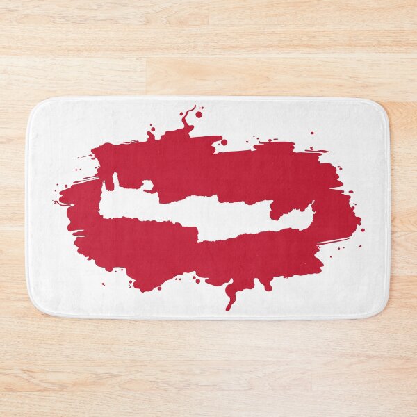 Item preview, Crete Map with Red Splash designed and sold by allincrete.