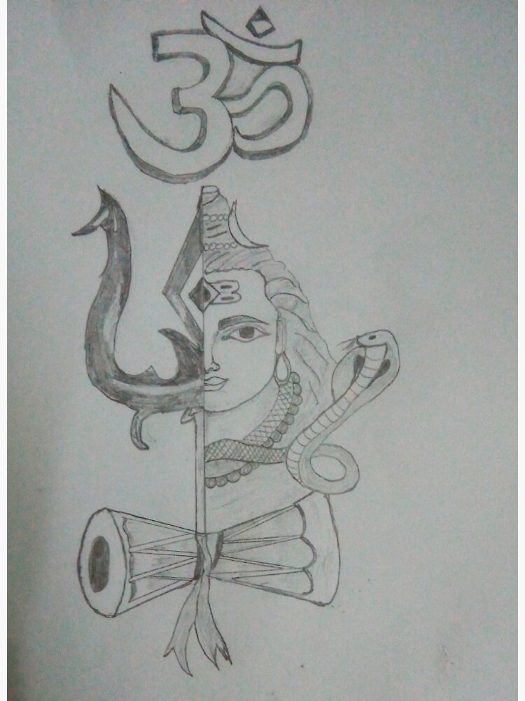 Lord Shiva Sketch Sticker for Sale by ShawIndustry  Redbubble