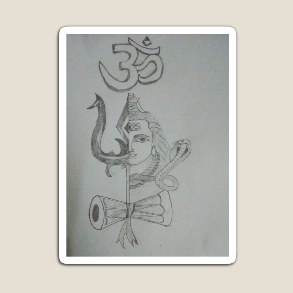 Lord Mahadev Pencil Sketch Service