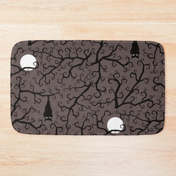 Item preview, Bat In The Night - Full Moon Trees With Bat Hanging designed and sold by Abhishek Goldar.