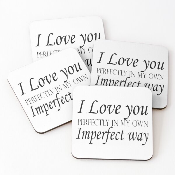 Item preview, I LOVE YOU PERFECTLY IN MY OWN IMPERFECT WAY ;Cute Family Gift idea for Mom, Dad & Sibilings. designed and sold by AMERZAGUE DESIGN.