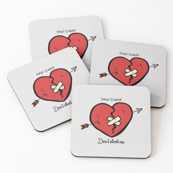 Item preview, Hey Cupid Don't shoot me - funny quote designed and sold by VichallanStudio.