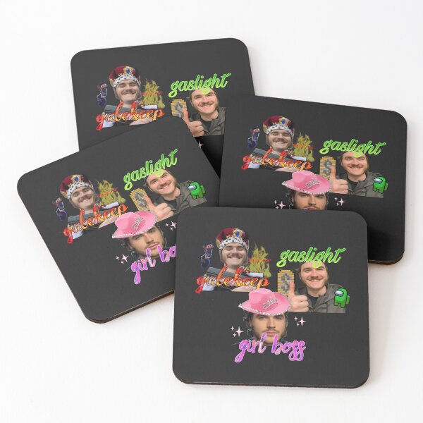 Item preview, jschlatt gaslight, gatekeep, girlboss   designed and sold by Jasonsemnovitch.