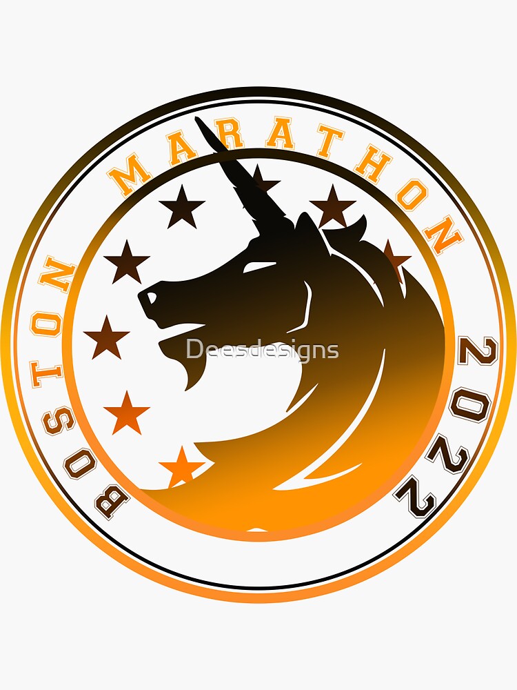 "Boston Marathon Marathon 2022" Sticker for Sale by Deesdesigns