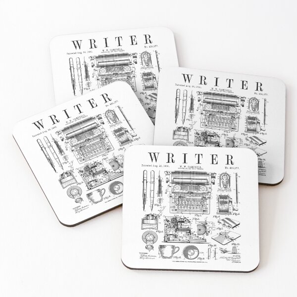 Item preview, Writer Author Novelist Bookish Writing Tools Vintage Patent designed and sold by GrandeDuc.