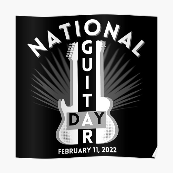 "National Guitar Day Electric Guitar Acoustic Guitar Designs by