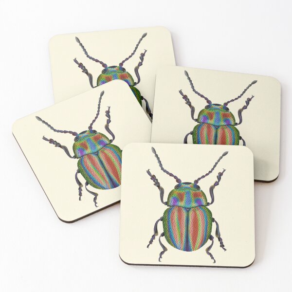 Item preview, Rainbow Leaf Beetle (Chrysolina cerealis) designed and sold by StudioRedKite.