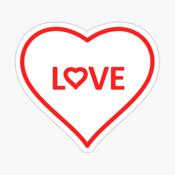 Love  Sticker for Sale by amman07