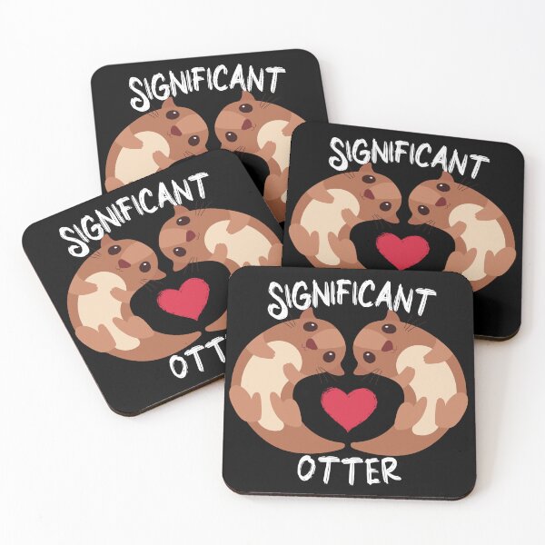 Item preview, Significant Otter Heart Valentine Love designed and sold by Cedarrue.