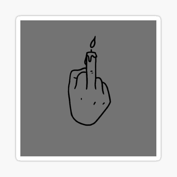 Middle Finger Candle