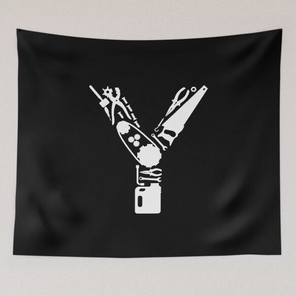 Item preview, Letter Y Capital Alphabet Mechanic tools Monogram Initial great gift  designed and sold by skulltshirt.