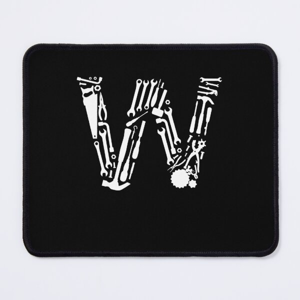Item preview, Letter W Capital Alphabet Mechanic tools Monogram Initial great gift  designed and sold by skulltshirt.