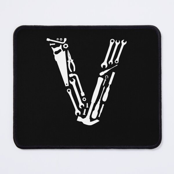 Item preview, Letter V Capital Alphabet Mechanic tools Monogram Initial great gift  designed and sold by skulltshirt.