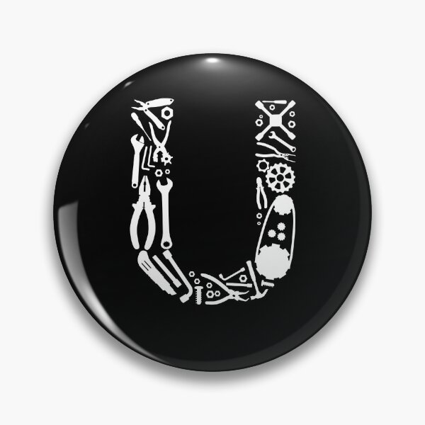 Item preview, Letter U Capital Alphabet Mechanic tools Monogram Initial great gift  designed and sold by skulltshirt.