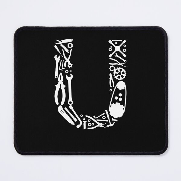 Item preview, Letter U Capital Alphabet Mechanic tools Monogram Initial great gift designed and sold by skulltshirt.