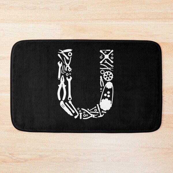 Item preview, Letter U Capital Alphabet Mechanic tools Monogram Initial great gift  designed and sold by skulltshirt.