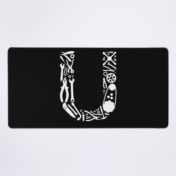 Item preview, Letter U Capital Alphabet Mechanic tools Monogram Initial great gift designed and sold by skulltshirt.