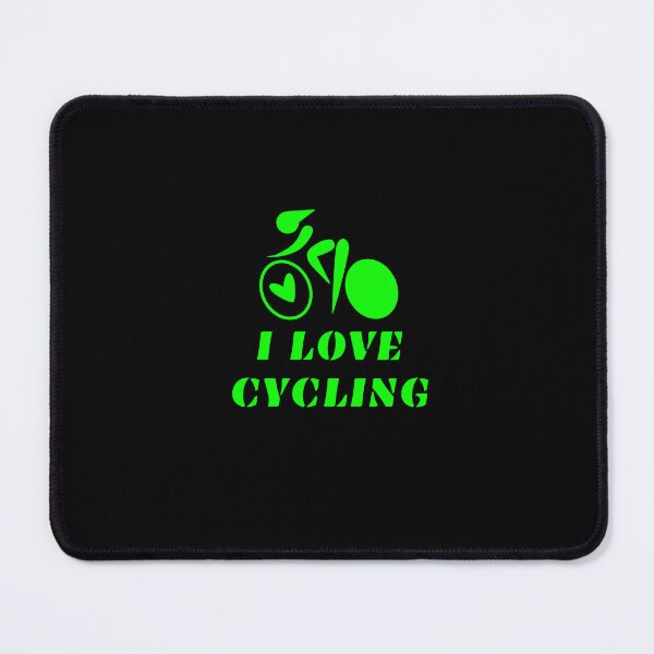 Item preview, I LOVE CYCLING, neon green designed and sold by LuFilu.