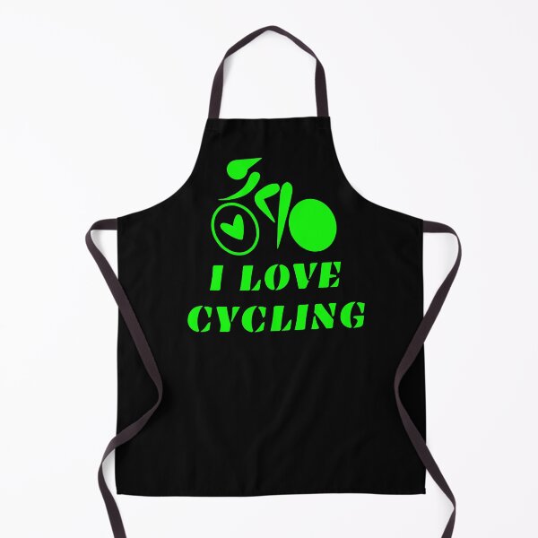 Item preview, I LOVE CYCLING, neon green designed and sold by LuFilu.
