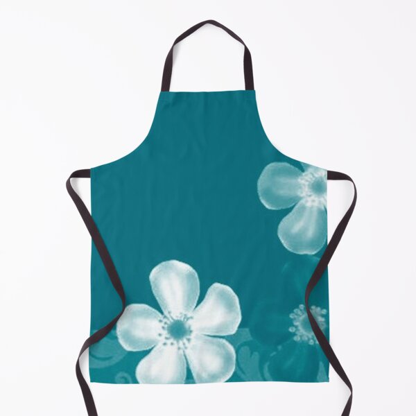Item preview, Retro 70s Flowers Turquoise designed and sold by SaraValor.