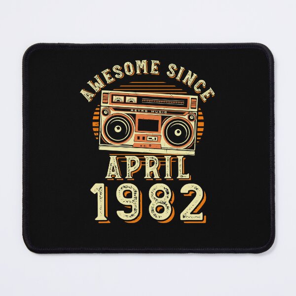 Item preview, Funny Birthday Quote, Awesome Since April 1982, Cool Birthday designed and sold by Estrytee.