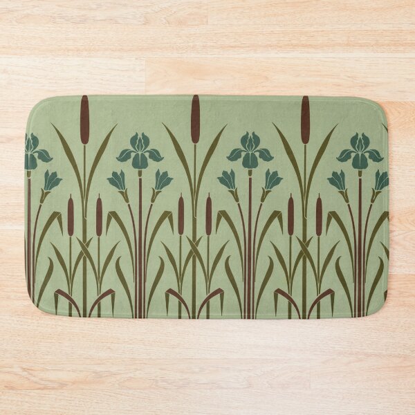 Item preview, Art Nouveau Iris and Bulrush Pattern designed and sold by ZinZoe.