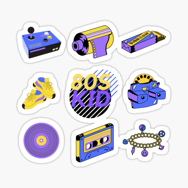 80s KID RETRO Sticker