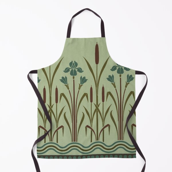 Item preview, Art Nouveau Iris and Bulrush Pattern designed and sold by ZinZoe.