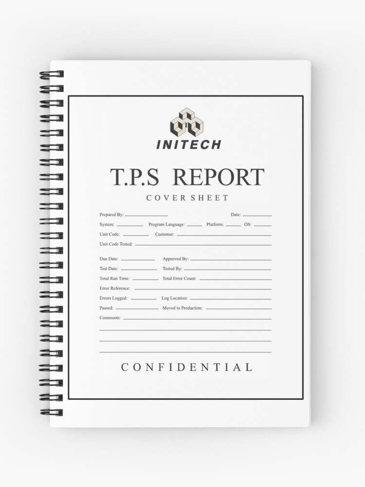 TPS report cover sheet initech