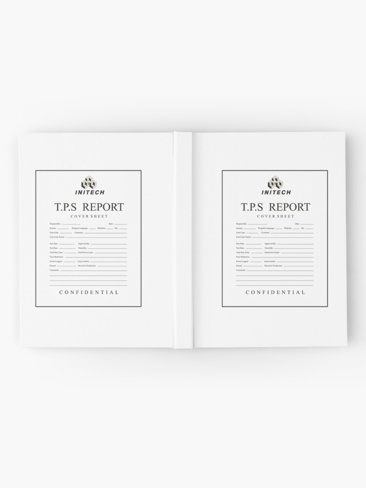 "TPS report cover sheet initech" Hardcover Journal for Sale by