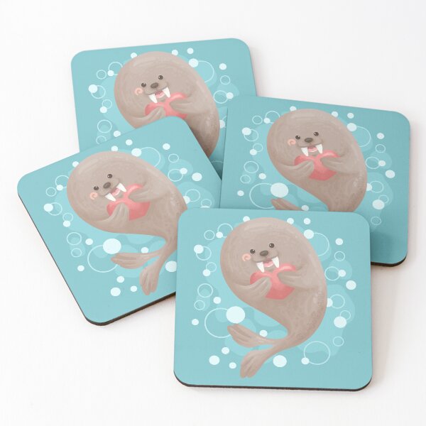 Item preview, Walrus Hugging Love designed and sold by Khotekmei.