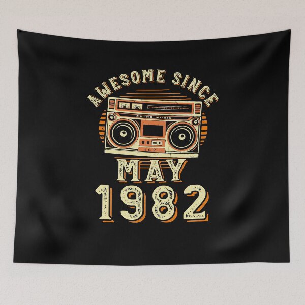 Item preview, Funny Birthday Quote, Awesome Since May 1982, Cool Birthday designed and sold by Estrytee.