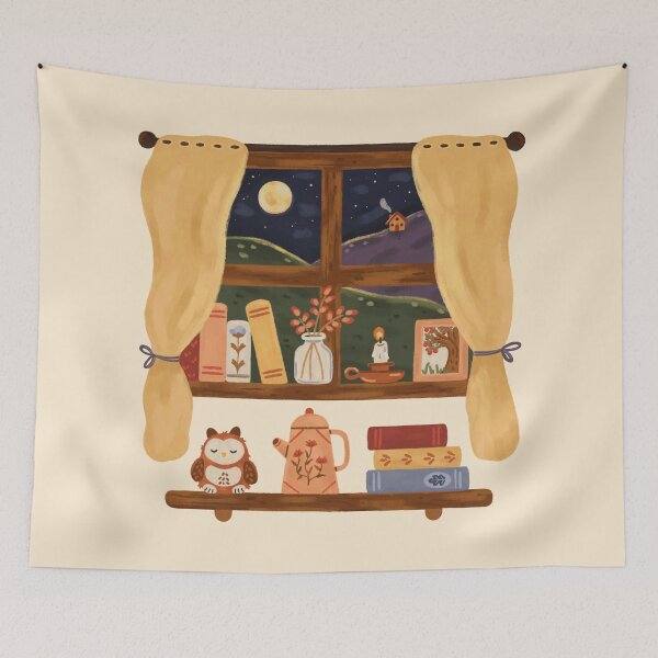 Item preview, Cozy Night Window designed and sold by ohjessmarie.