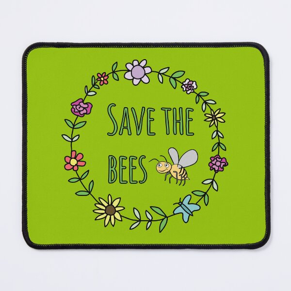 Item preview, Save The Bees Flower Garland Nature Lovers designed and sold by ElJimmo.