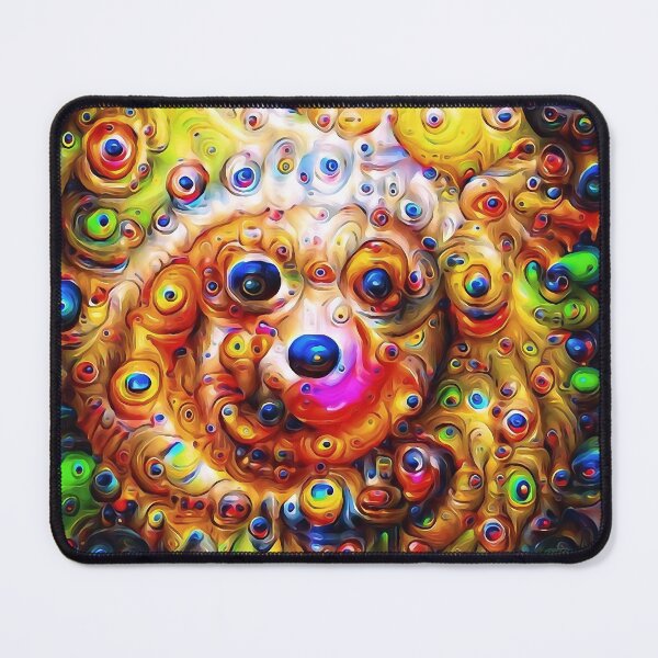 Item preview, AI dream colorful abstract dog designed and sold by siwabudda.