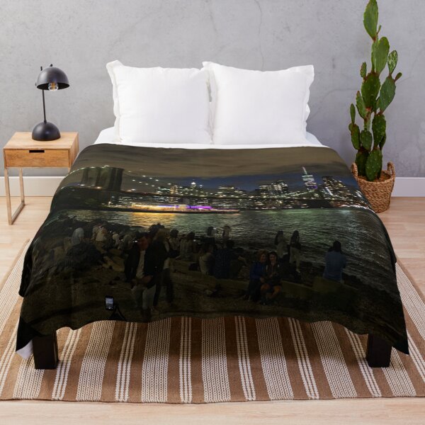 Item preview, Horizonte de Manhattan y puente de Brooklyn por la noche, Nueva York designed and sold by eleonoraingrid.