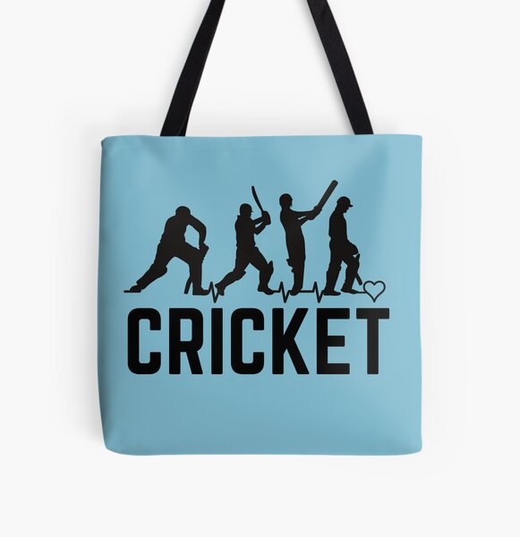 Funny Shopper Shoulder Crazy Cricket Lady Large Beach Tote Bag 
