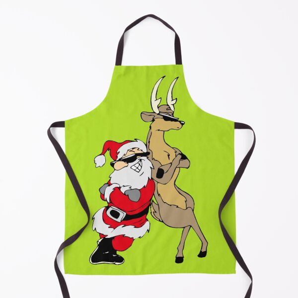 Item preview, Santa Claus and Reindeer wear sunglasses on Christmas designed and sold by BerryCats.