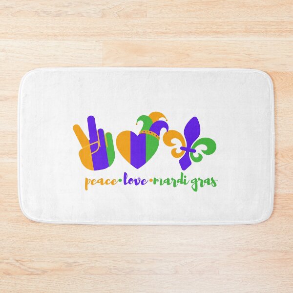 Item preview, Peace Love mardi gras -  Mardi Gras - NOLA designed and sold by CaitU.