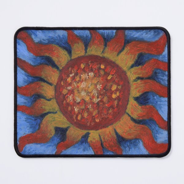 Item preview, "Remembering the Sun" Original Oil Pastel New Age Celestial Drawing by Victoria K. Chapman designed and sold by Victoria K. Chapman.
