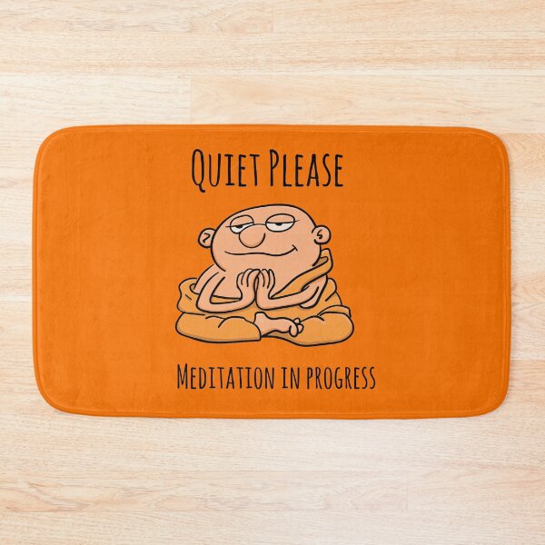 Item preview, Quiet Please. Meditation In Progress Laughing Buddha Smiling Monk designed and sold by ElJimmo.