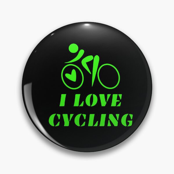 Item preview, I LOVE CYCLING,neon green designed and sold by LuFilu.