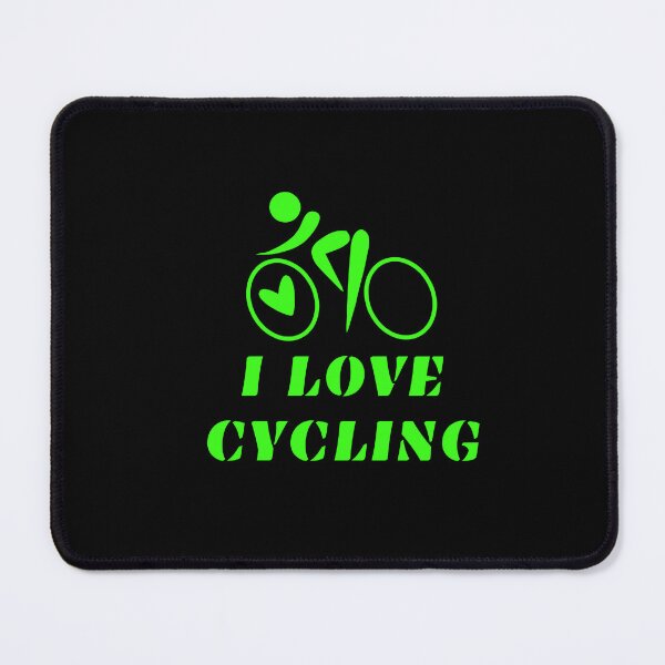 Item preview, I LOVE CYCLING,neon green designed and sold by LuFilu.