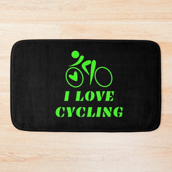 Item preview, I LOVE CYCLING,neon green designed and sold by LuFilu.