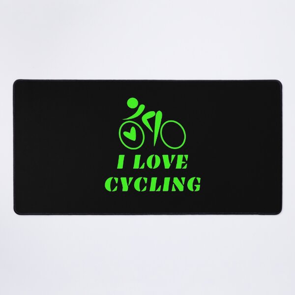Item preview, I LOVE CYCLING,neon green designed and sold by LuFilu.