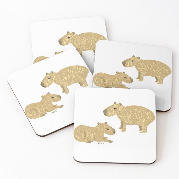 Item preview, Couple of Cute Capybaras designed and sold by waddleworks.