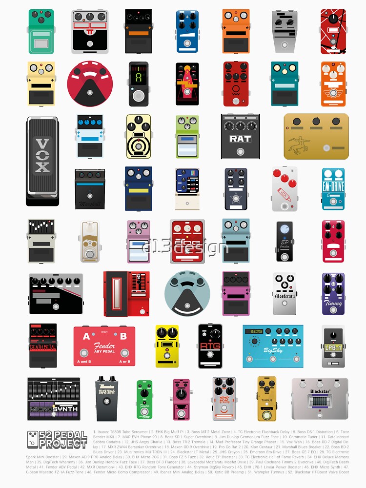 The 52 Pedal Project by d13design