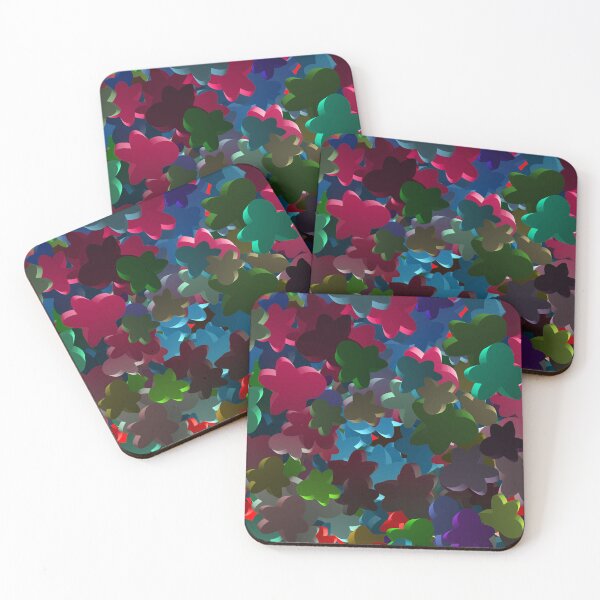 Item preview, MeepleMania (Colorful Collection Of Flying Meeples) designed and sold by SassyClassyMe.